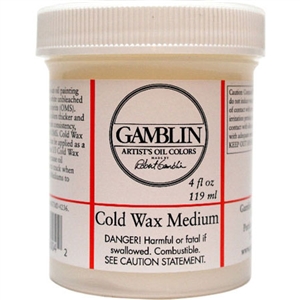 Art Hub - GAMBLIN Cold Wax Oil Medium 4 oz (White, Beeswax, Matte, Paint,  Varnish)